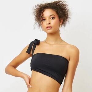 Frankies Bikinis Bella Bandeau Bikini Top Black size L